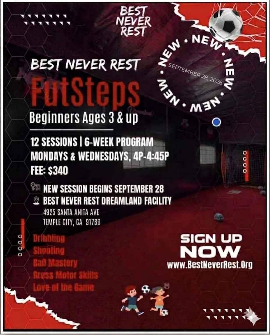 FutSteps 6 Week Program - 3-6 years old - Starts September 28