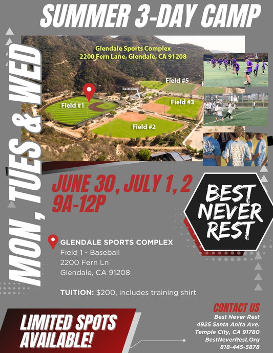 BNR 3 Day Summer Camp - June 30 Session