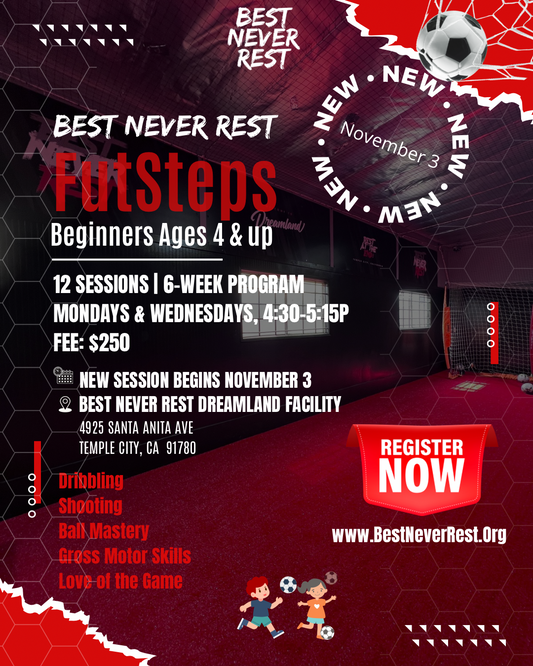 BNR FutSteps 6 Week Program - 3-6 years old - Starts November 3rd