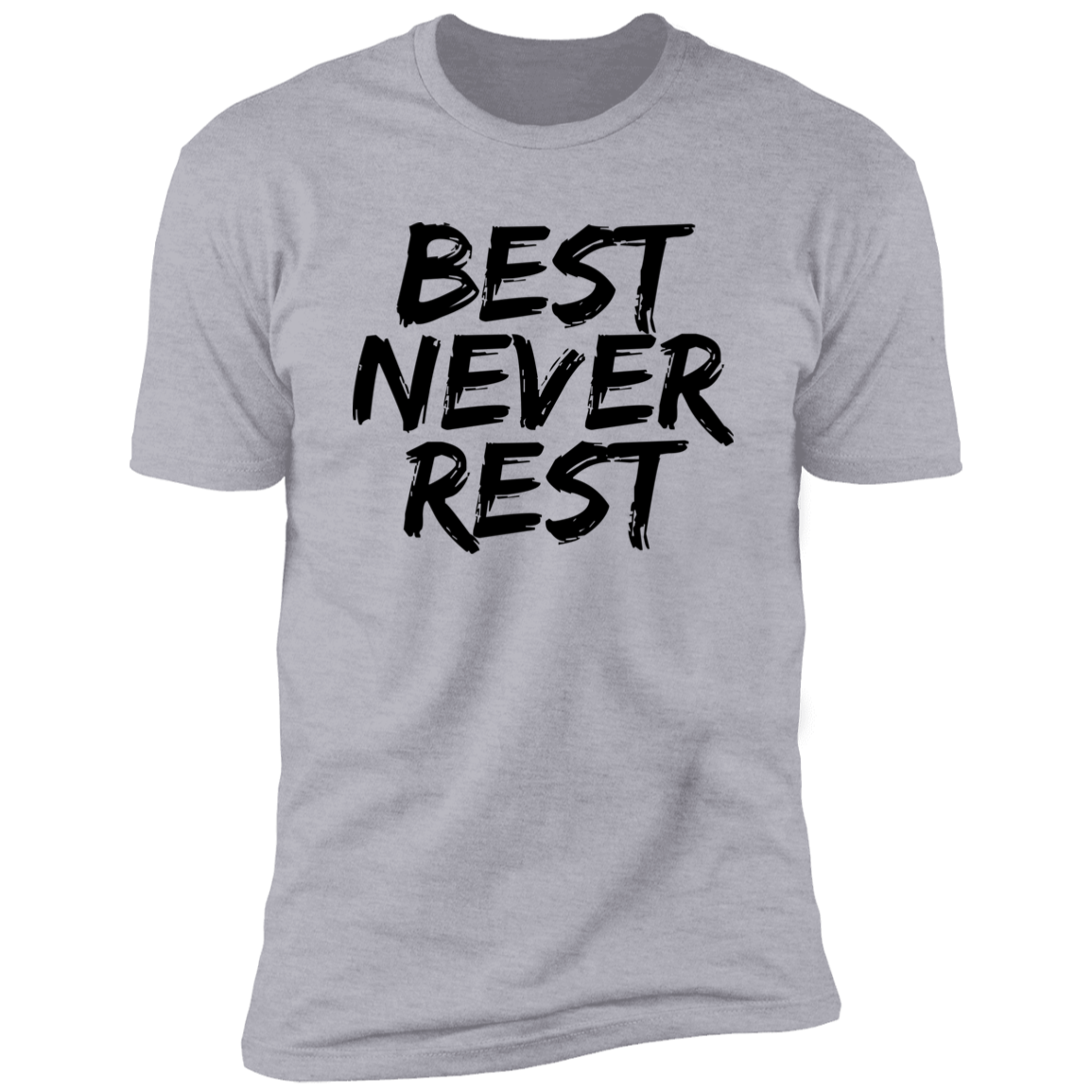 Next Never Rests Best Never Rest Logo Premium Short Sleeve T-Shirt Black Letters