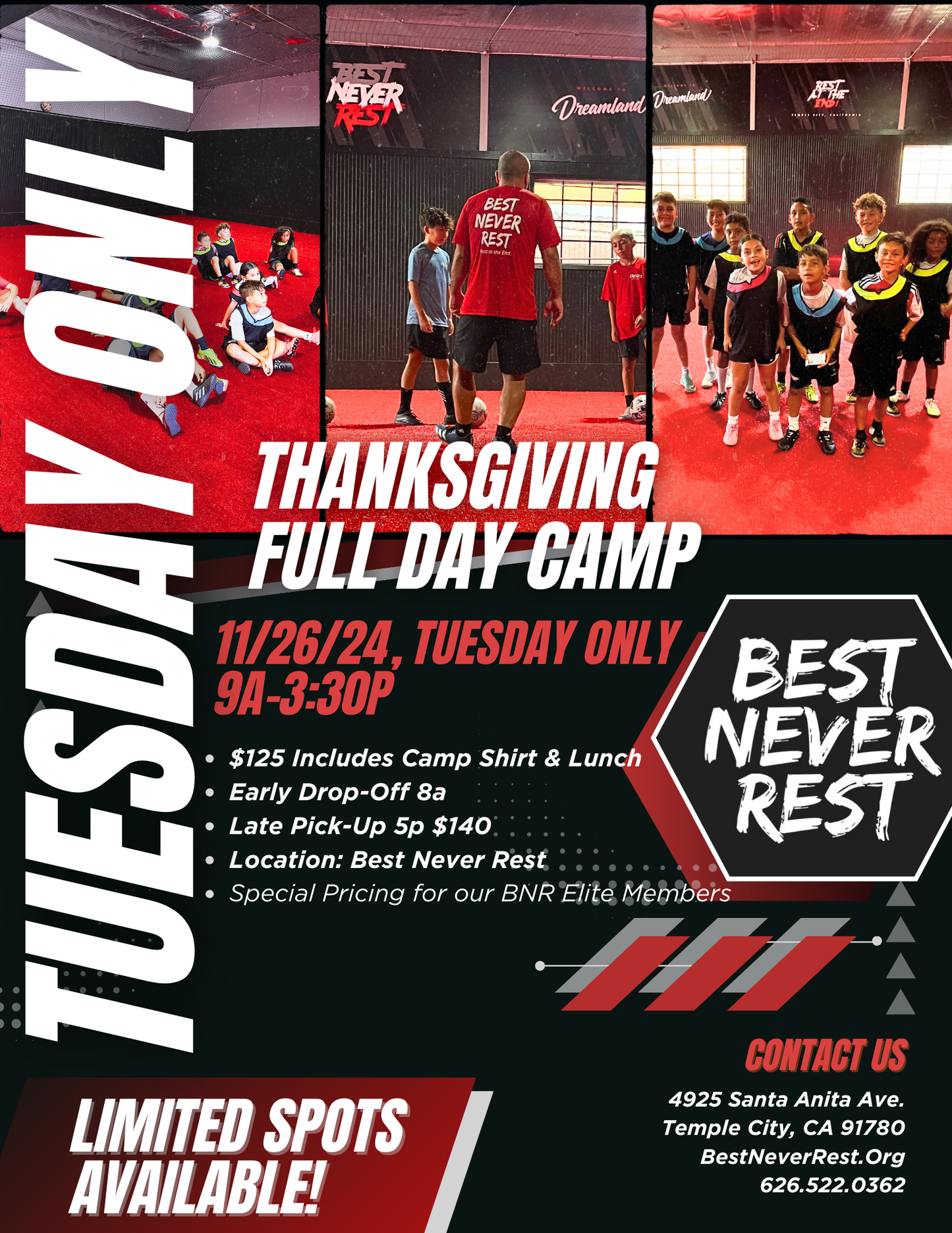 Thanksgiving Week Camp 2024 - Full Day - Single Day - Tuesday