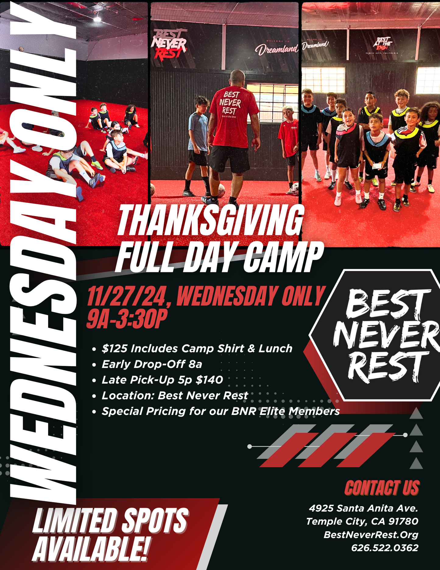 Thanksgiving Week Camp 2024 - Full Day - Single Day - Wednesday