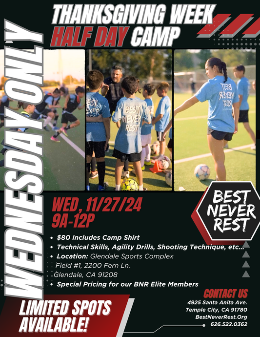 Thanksgiving Week Camp 2024 - Half Day - Single Day - Wednesday