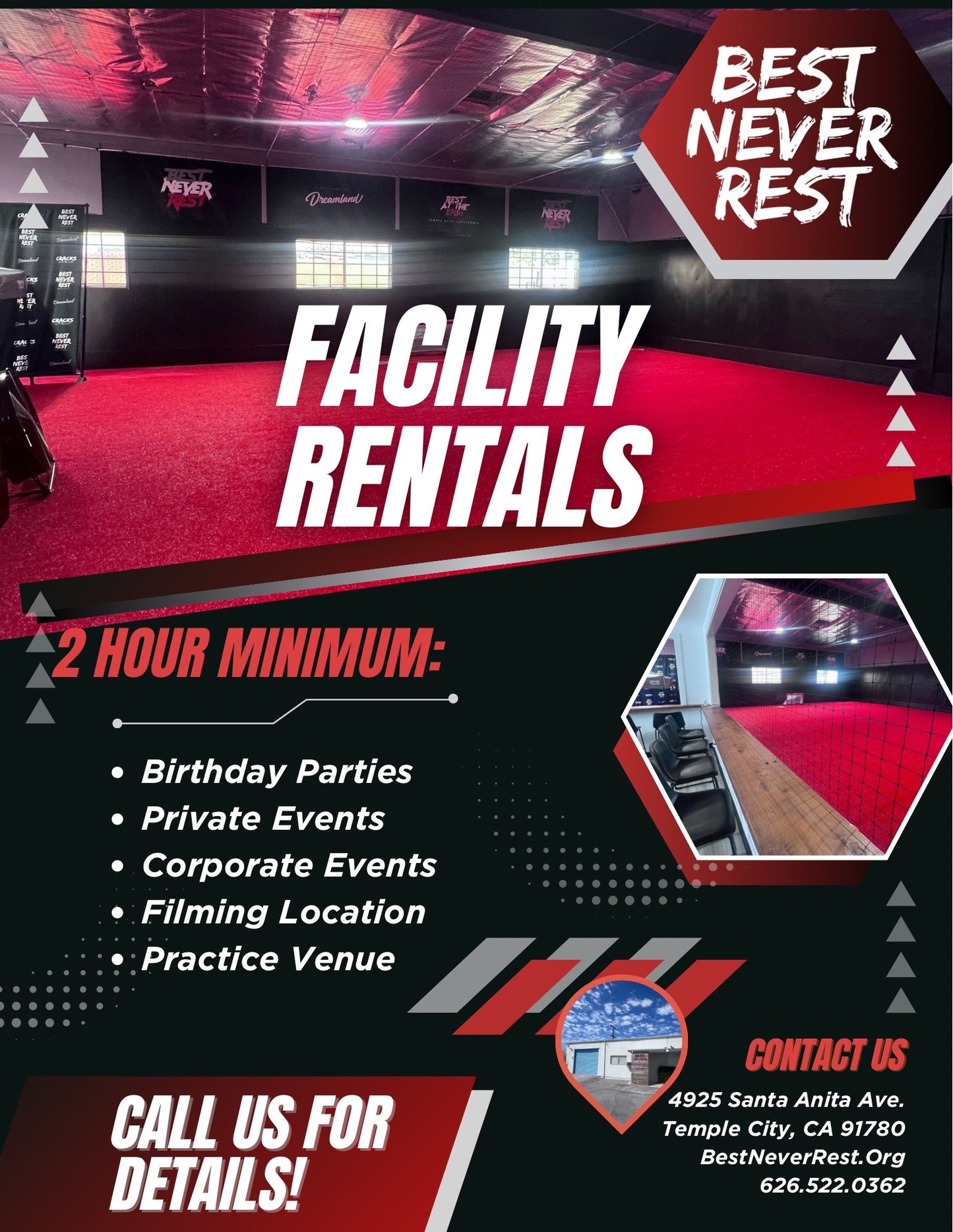 Facility Rental - Private Parties