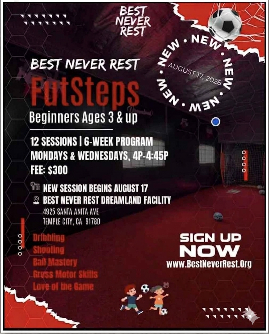 FutSteps 6 Week Program - 3-6 years old - Starts  August 17
