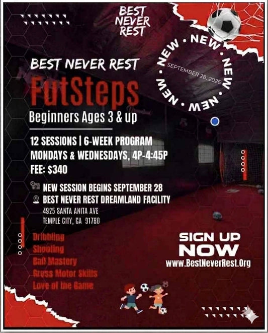FutSteps 6 Week Program - 3-6 years old - Starts  September 28